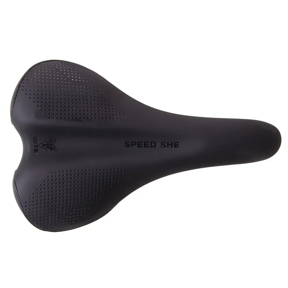 Selim WTB SPEED SHE para mulher, largo, 150 mm, com carris de ço