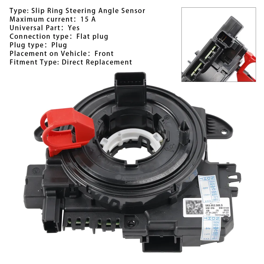 Sensor de ângulo de direção do anel deslizante 5K0953569S 5K0953569AR para VW CC passat
