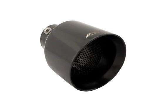 Simoni Racing Ponteiras de Escape Rond ço Inoxidável Preto - Ø115xL210mm - Montagem 38-63mm