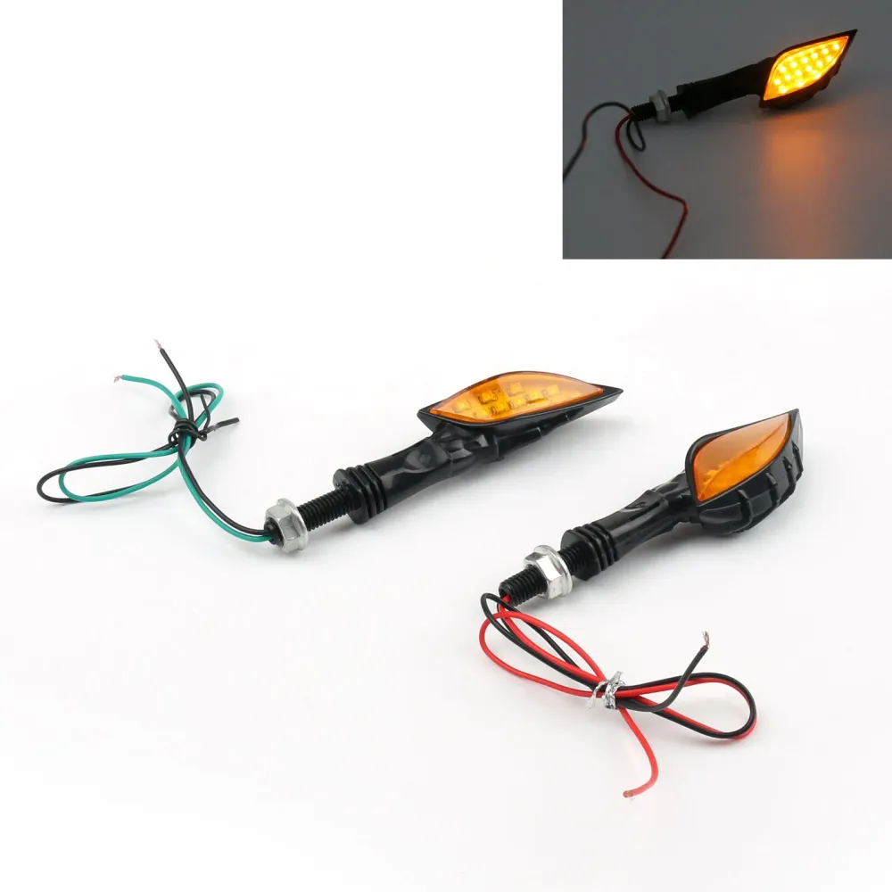 Sinais de curva para LED de esqueleto preto universal indicador de pisca -pisca 3 cor genérico de cor genérico