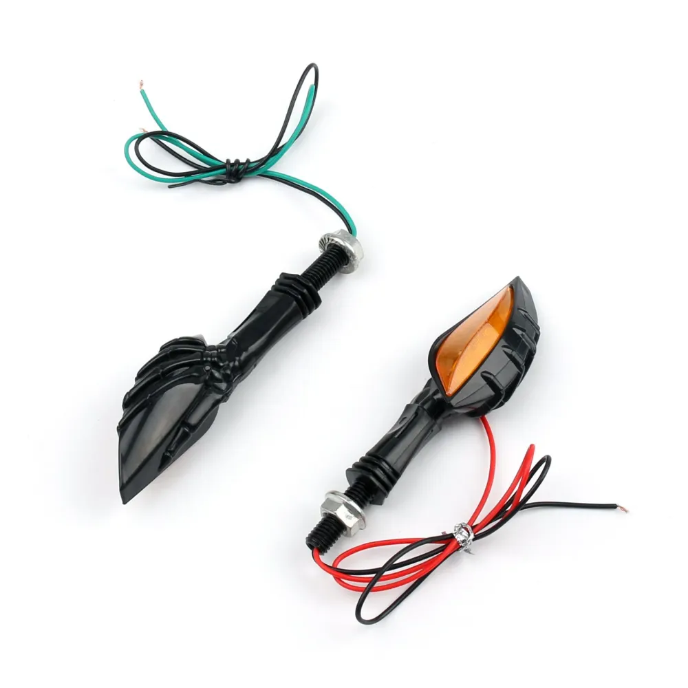 Sinais de curva para LED de esqueleto preto universal indicador de pisca -pisca 3 cor genérico de cor genérico