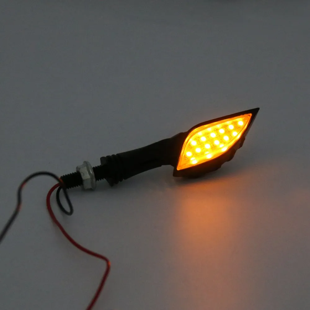 Sinais de curva para LED de esqueleto preto universal indicador de pisca -pisca 3 cor genérico de cor genérico
