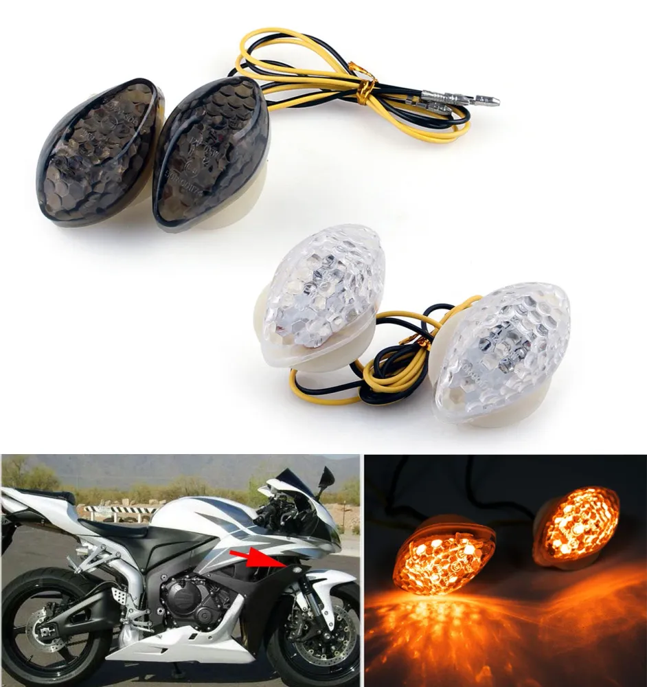 Sinais de volta para montagem de descarga LED para Honda CBR600/1000RR F4/I CBR900/929/919/954