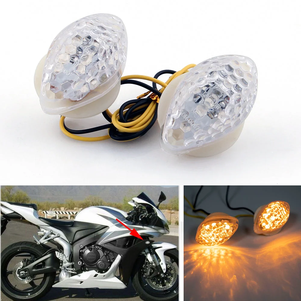 Sinais de volta para montagem de descarga LED para Honda CBR600/1000RR F4/I CBR900/929/919/954