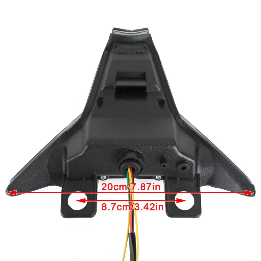 Sinal de giro da luz traseira integrada para kawasaki ninja zx10r z1000 2013-2022 genérico