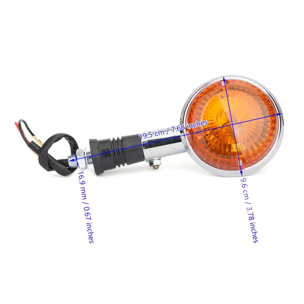 Sinal indicador de giro de moto para yamaha xv535 xv920 virago xv1100 xvs1100 âmbar genérico