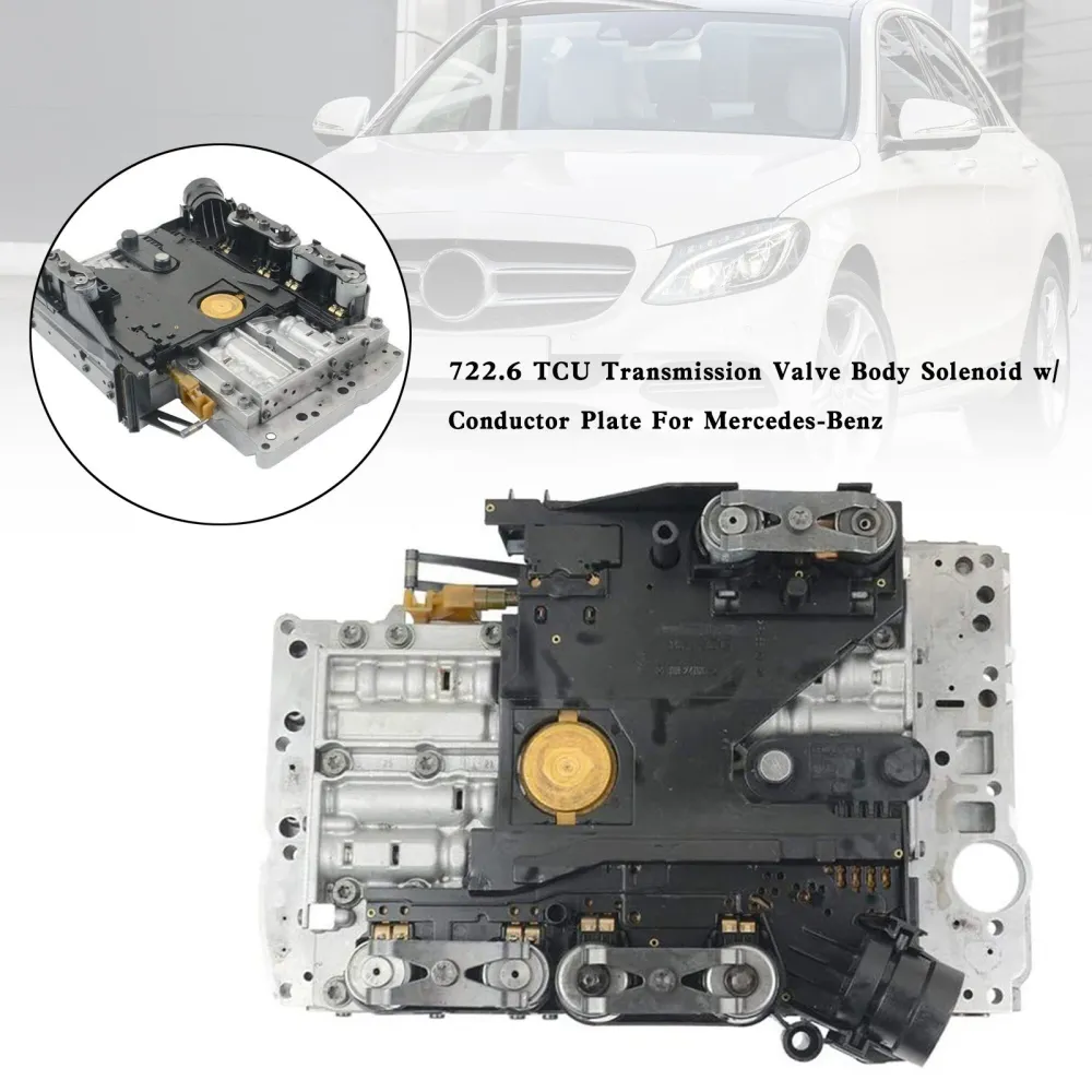 SL65 AMG 2005-2007 / SLK320 2001-2004 722.6 Solenóide do corpo da válvula de transmissão TCU com placa de condutora Merced...