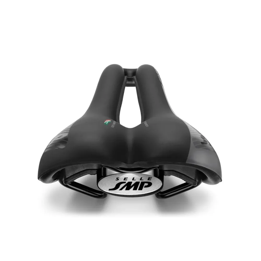 SMP EXTRA Selim 140mm Largura Trilhos de ço Preto