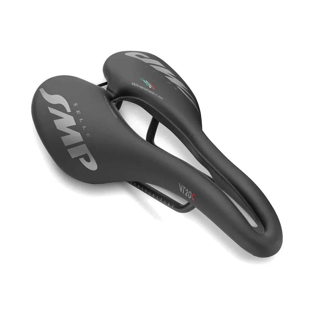 SMP VT20C Selim 144mm Largura Carris de carbono Preto