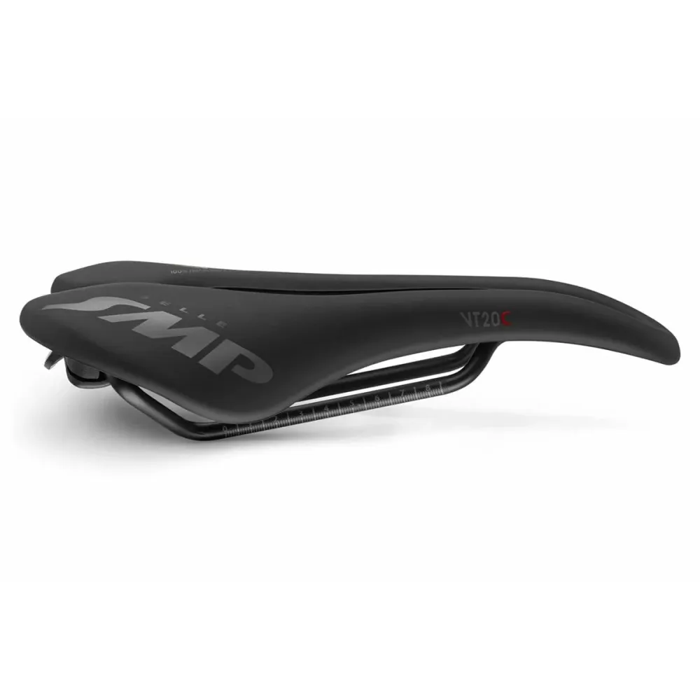 SMP VT20C Selim 144mm Largura Carris de carbono Preto
