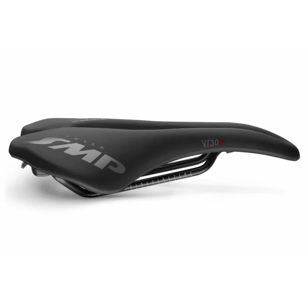 SMP VT30C Selim 155mm Largura Carris de carbono Preto