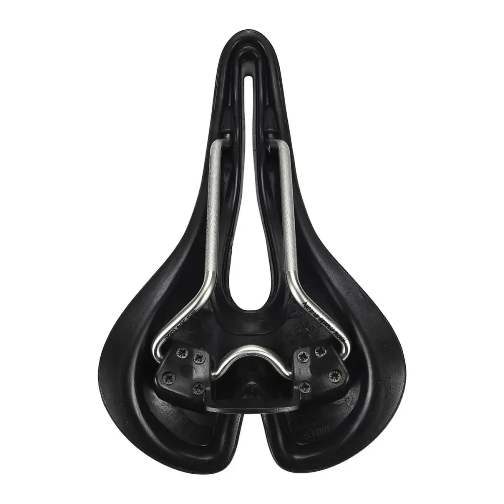 SMP WELL M1 GEL Saddle 163mm Wide Stainless Steel Rails Black