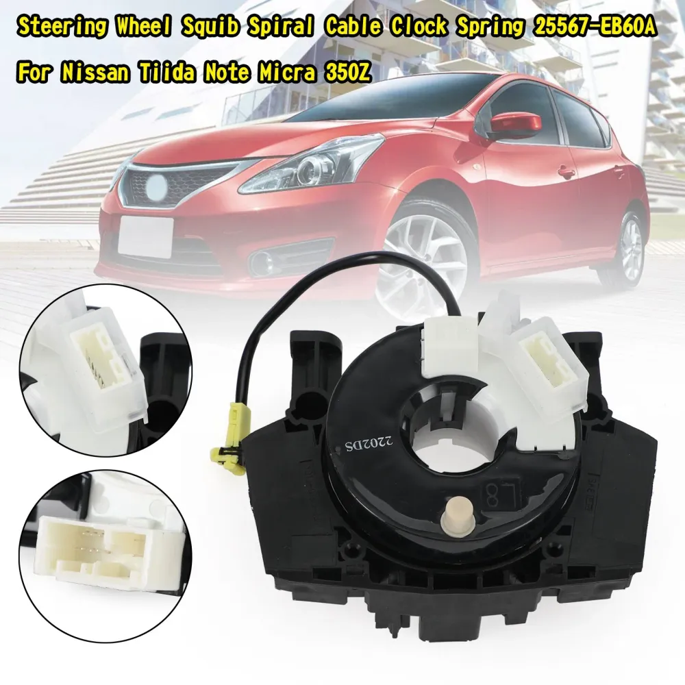 Squib Spiral Cable Clock Spring para Nissan Versa tiida Note Micra K12 E11