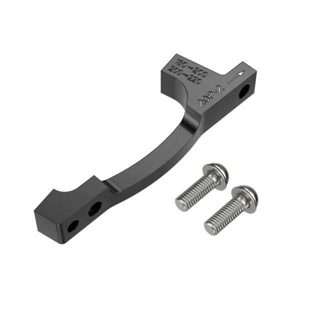 PM / PM SRAM P2 Disc 200/220mm (+20mm) Adaptador de estribo dianteiro / traseiro + Parafusos e cavilhas em ço inoxidável