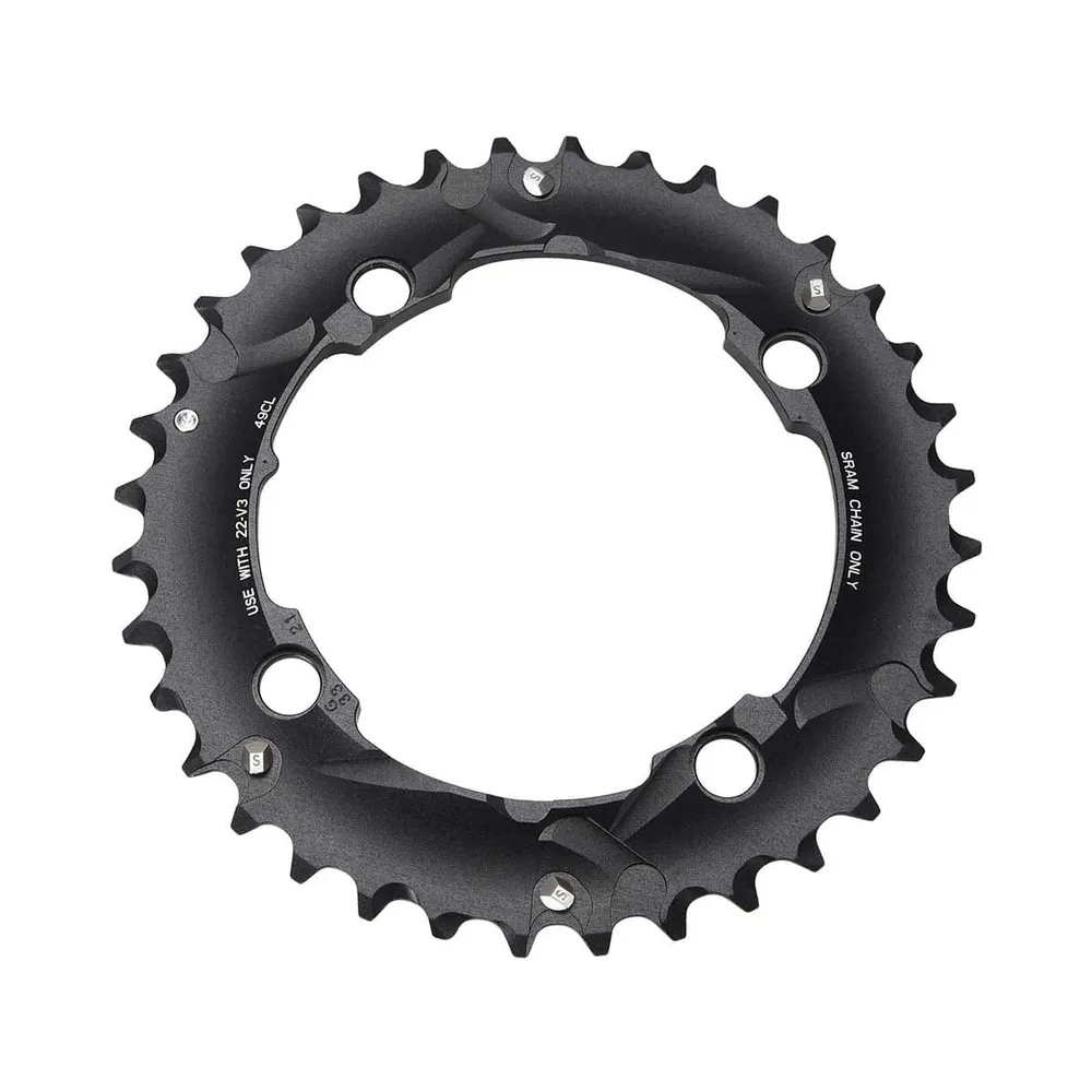 SRAM/TRUVATIV 10V 4 Buracos 104mm 36 Dts L-PIN Alu Preto Corrente Outdoor