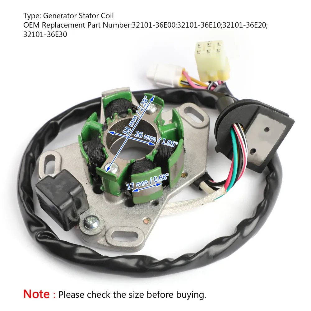 Stator Suzuki RM 125 RM125 1998 1999 2000 32101-36E10 32101-36E20 36E30
