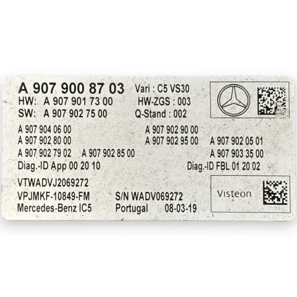 Stereo / autorádio mercedes-benz sprinter w910 cod:a9079008703 (2018-)