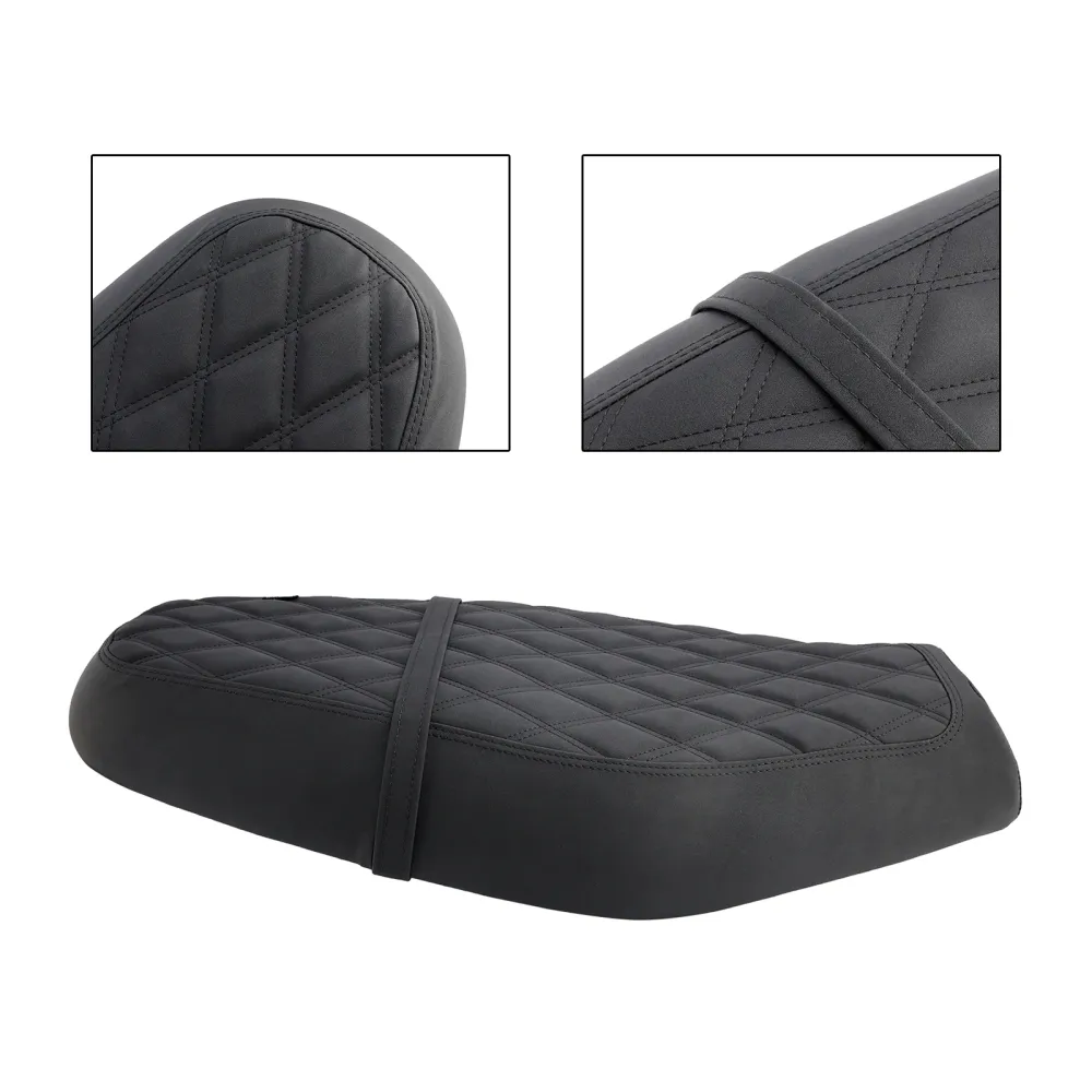 Substitua o assento do passageiro do motorista traseiro dianteiro preto para rua Twin Speed Twin 900 Browns