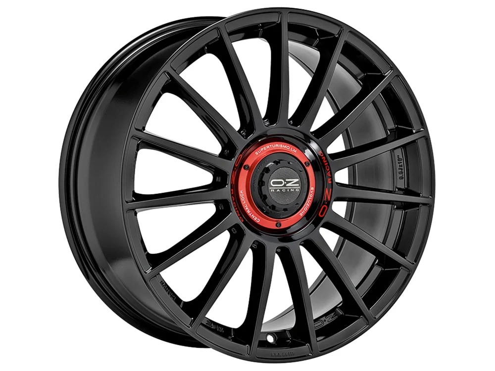 OZ Superturismo Evoluzione Gloss Black 5x112 19″ Conjunto de Jantes