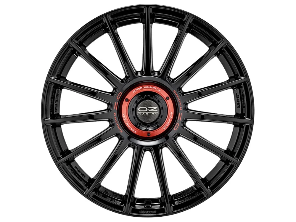 OZ Superturismo Evoluzione Gloss Black 5x112 19″ Conjunto de Jantes