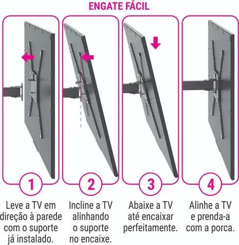 Suporte Articulado C/ Inclinação Para Tv De 19 56 Stpa50