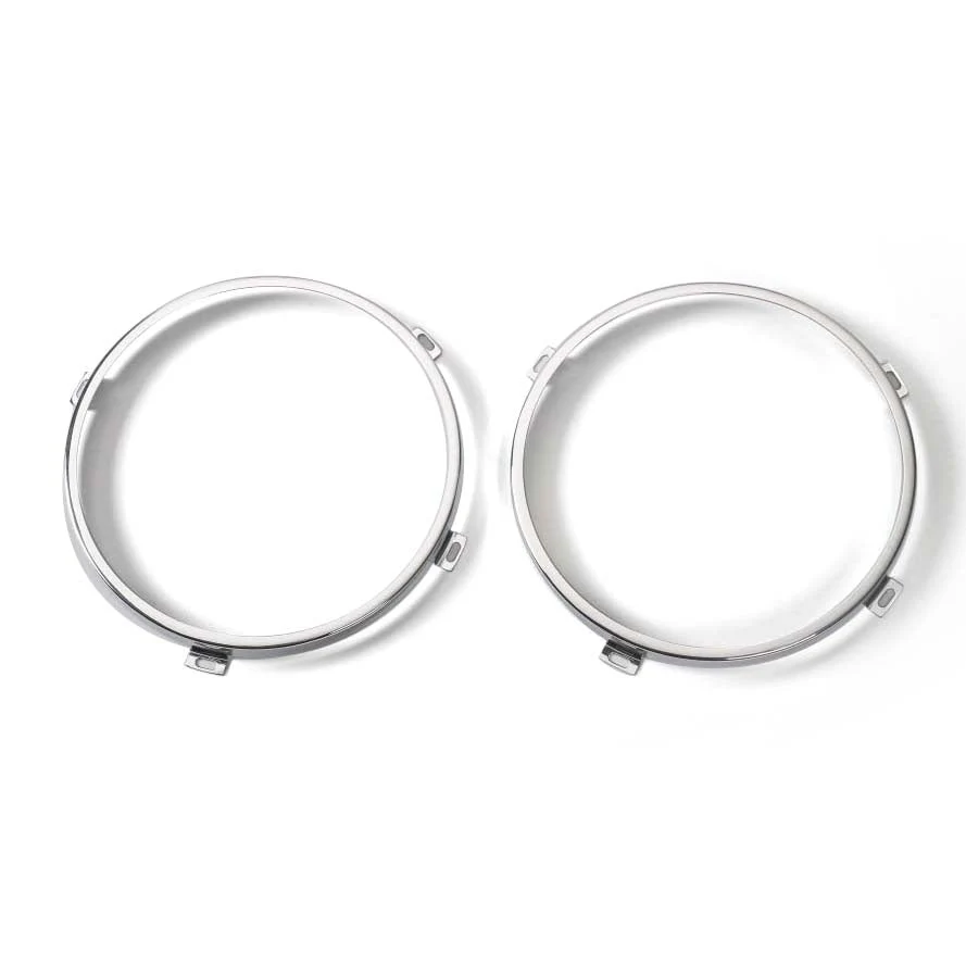 Suporte de montagem 2x para o anel redondo do farol de 7 polegadas Wrangler JK 07-2017 genérico