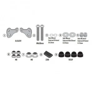 Suportes Para-brisa para Moto Guzzi V7 850 STONE - GIVI