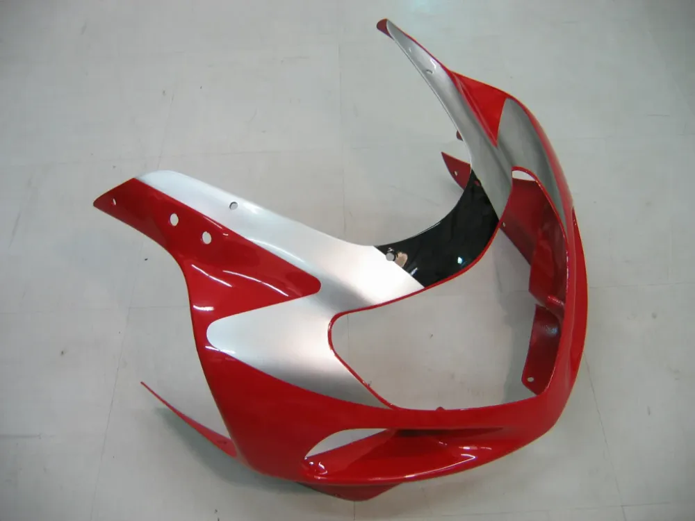 Suzuki GSXR 1000 Preta 2000-2002 & Carenagens vermelhas GSXR Racing Genéricas