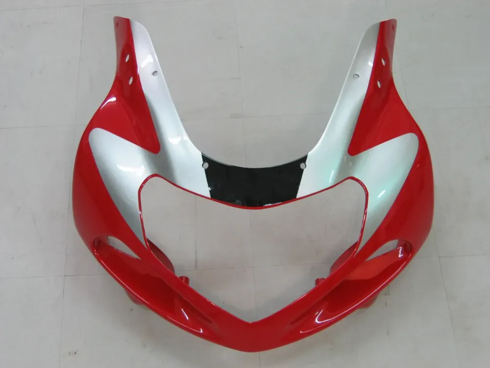 Suzuki GSXR 1000 Preta 2000-2002 & Carenagens vermelhas GSXR Racing Genéricas
