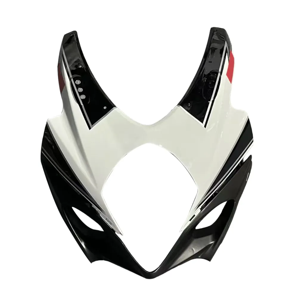 Suzuki GSXR 1000 Preta 2007-2008 & Carenagens de corrida brancas GSXR genéricas