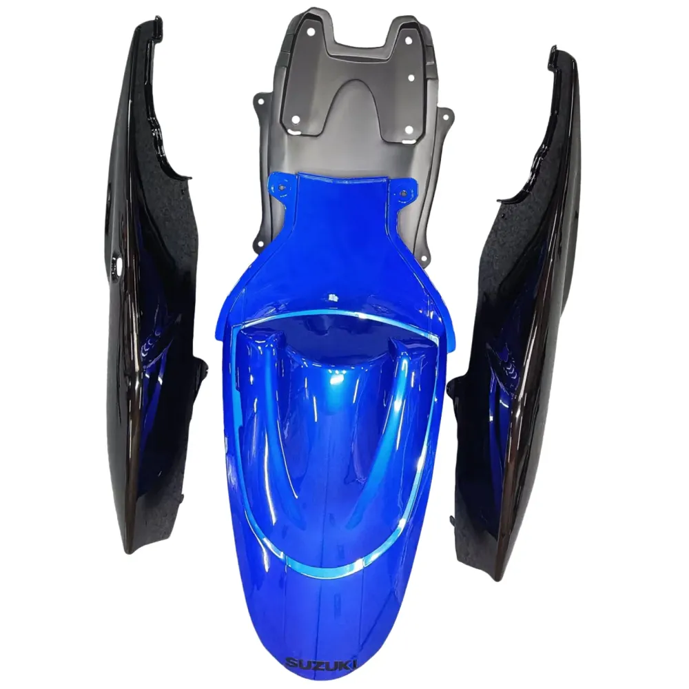 Suzuki GSXR 600 750 Azul 2006-2007 & Carenagens pretas GSXR Racing Genéricas