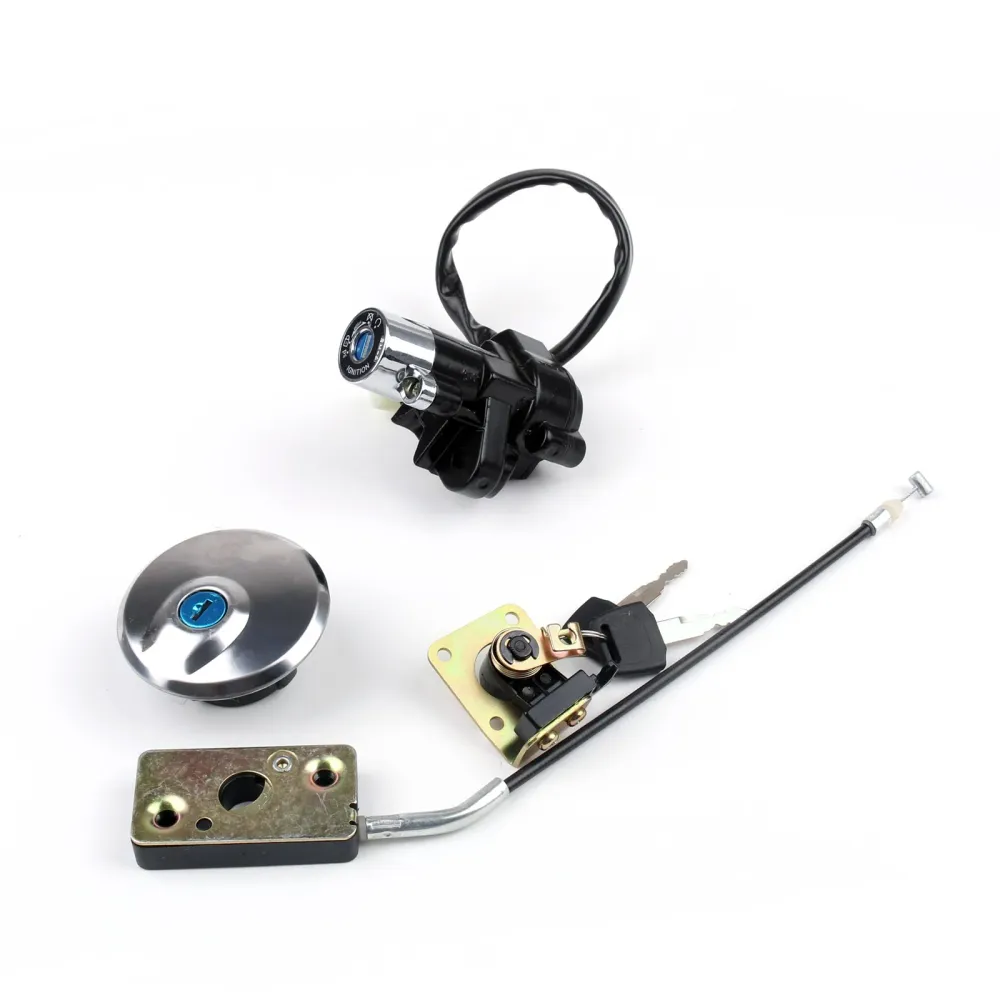 Suzuki GZ125 1998-2003 GZ250 1999-2011 Trava do interruptor de ignição & Conjunto de chaves para tampa de combustível e gá...