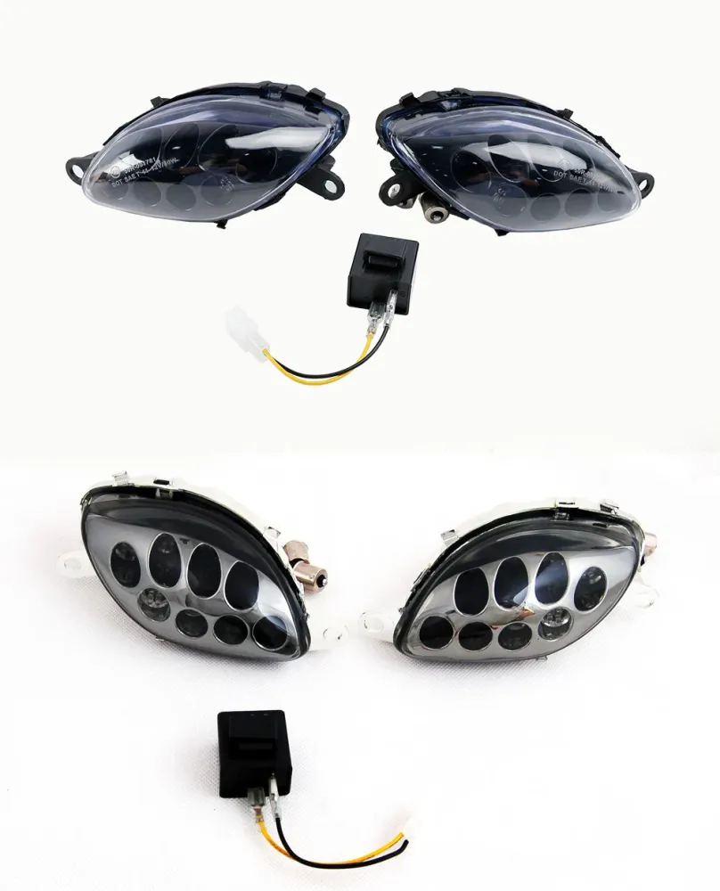 Suzuki Hayabusa GSXR1300 (1999-2007) Sinais de curva frontal 2 Cor