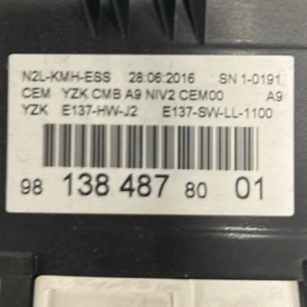 Tachimetro / Contachilometri Peugeot 208 I cod.9813848780 1.2 Benzina (2012 > 2019)