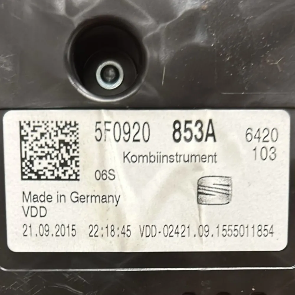 Tachimetro / Contachilometri Seat Leon 1.6 Diesel cod:5F0920853A (2013 > 2019)