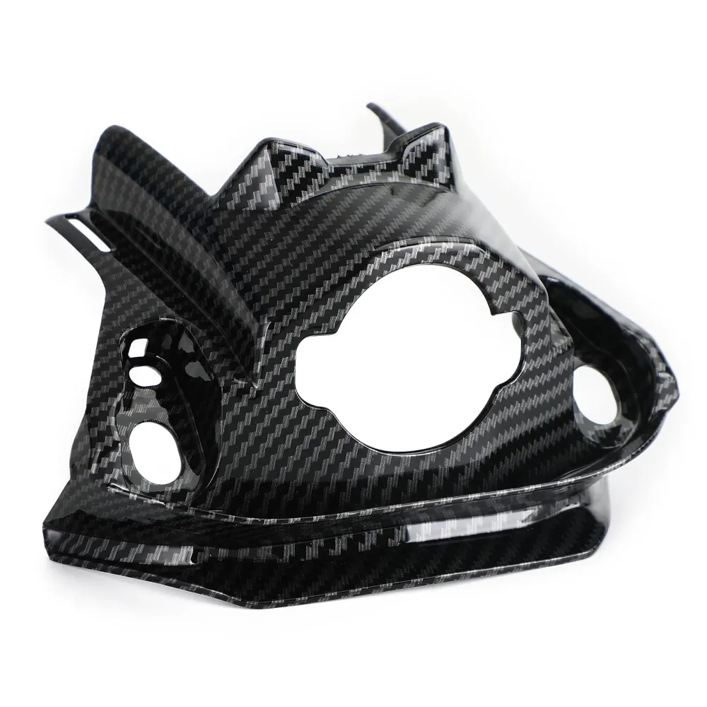 Tampa de acabamento da capota de trava de chave de carbono para Honda CB650R CBR650R 2019-2021 genérico