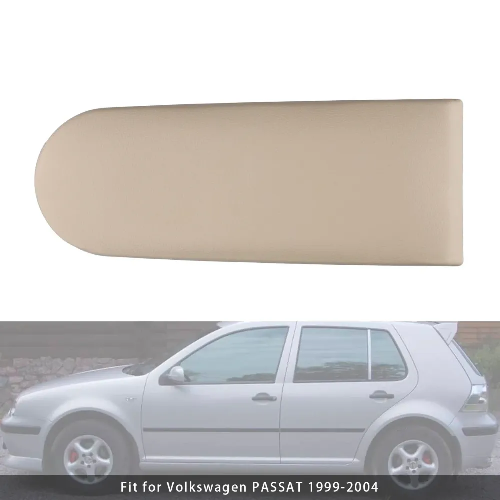 Tampa do console de apoio de braço de couro bege para vw mk4 jetta bora golfe 18d867173