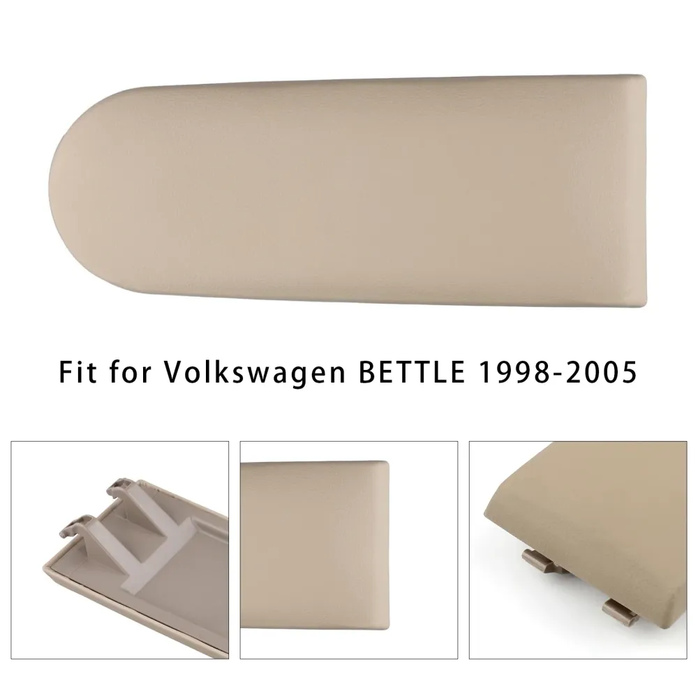 Tampa do console de apoio de braço de couro bege para vw mk4 jetta bora golfe 18d867173