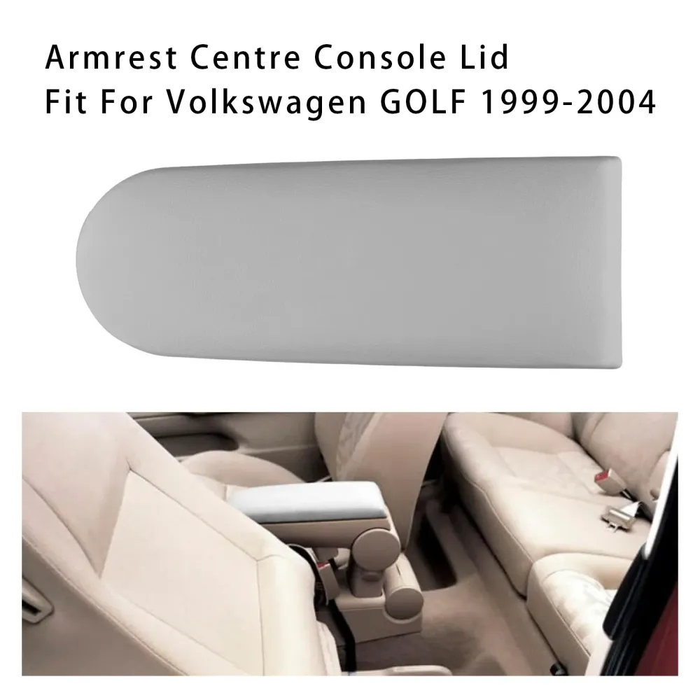 Tampa do console central de apoio de couro cinza para vw mk4 jetta bora golfe 18d867173