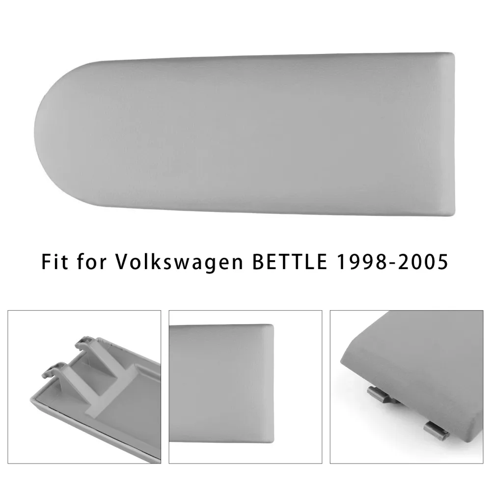 Tampa do console central de apoio de couro cinza para vw mk4 jetta bora golfe 18d867173