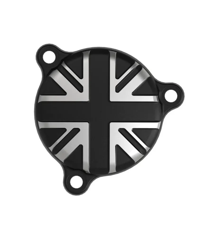 Tampa do Cárter do Filtro de Óleo "Union Jack" para Royal Enfield 350cc - Cafe Twin