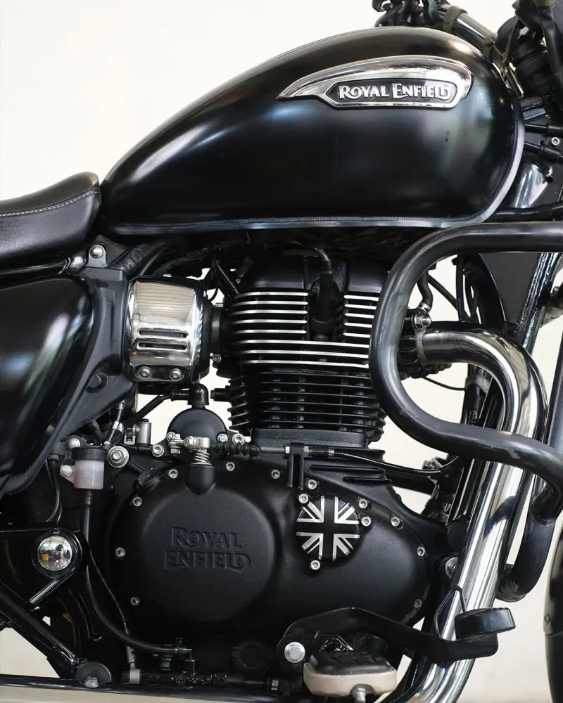 Tampa do Cárter do Filtro de Óleo "Union Jack" para Royal Enfield 350cc - Cafe Twin