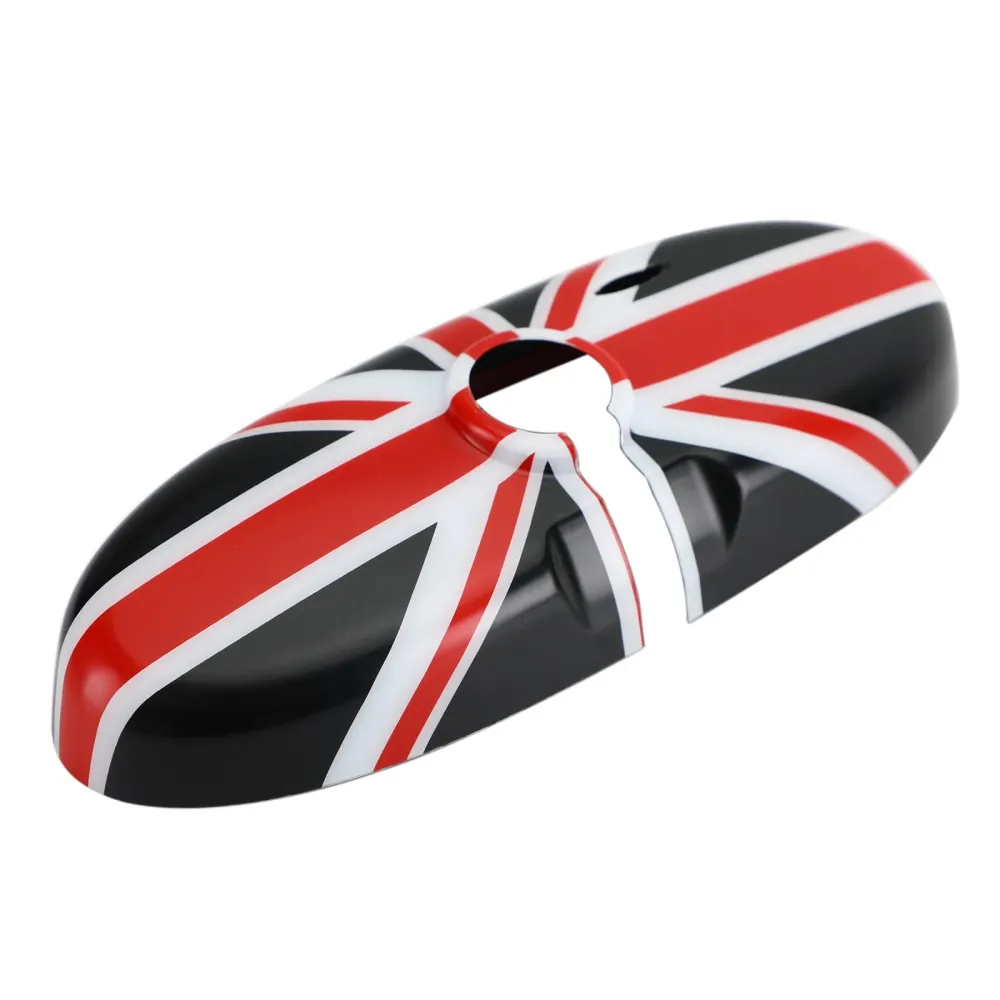 Tampa de espelho retrovisor da bandeira da bandeira da Union Jack UK para Mini Cooper R55 R56 R57 Black/Red