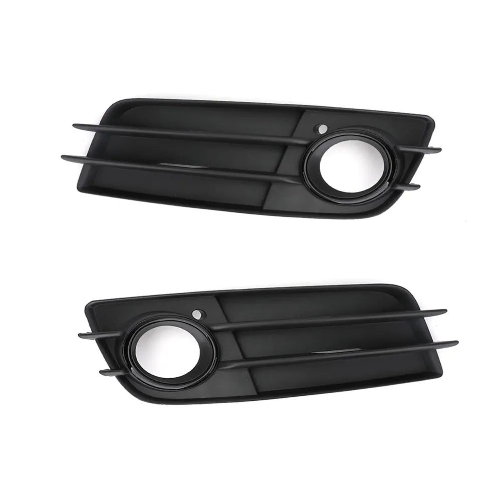 Tampa de grade de luz de nevoeiro preto de pára-choque dianteiro para Audi A4 S-line S4 2008-12 genérico