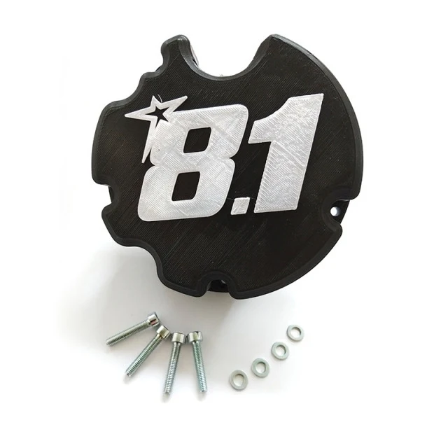 Tampa de ignição cárter 8.1 Fireblade Minarelli horizontal / Piaggio Ottopuntouno - preto