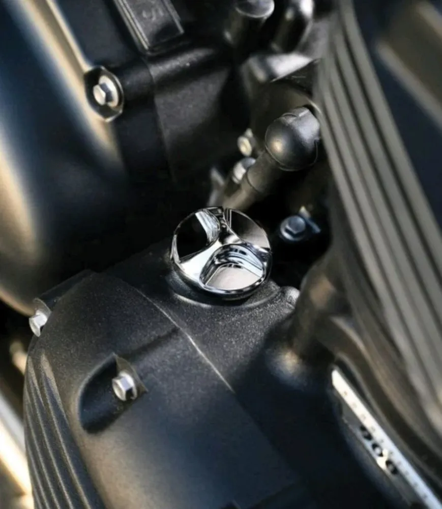 Tampa de Óleo Motor Cromado para Triumph