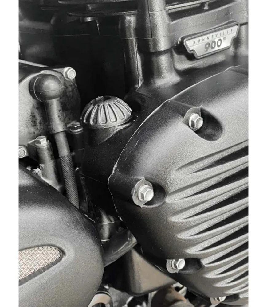 Tampa de Óleo Motor Preto para Triumph - Roswell