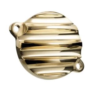 Tampa de Óleo Motor 'Ribbed' Dourado para Honda CB350 / GB350