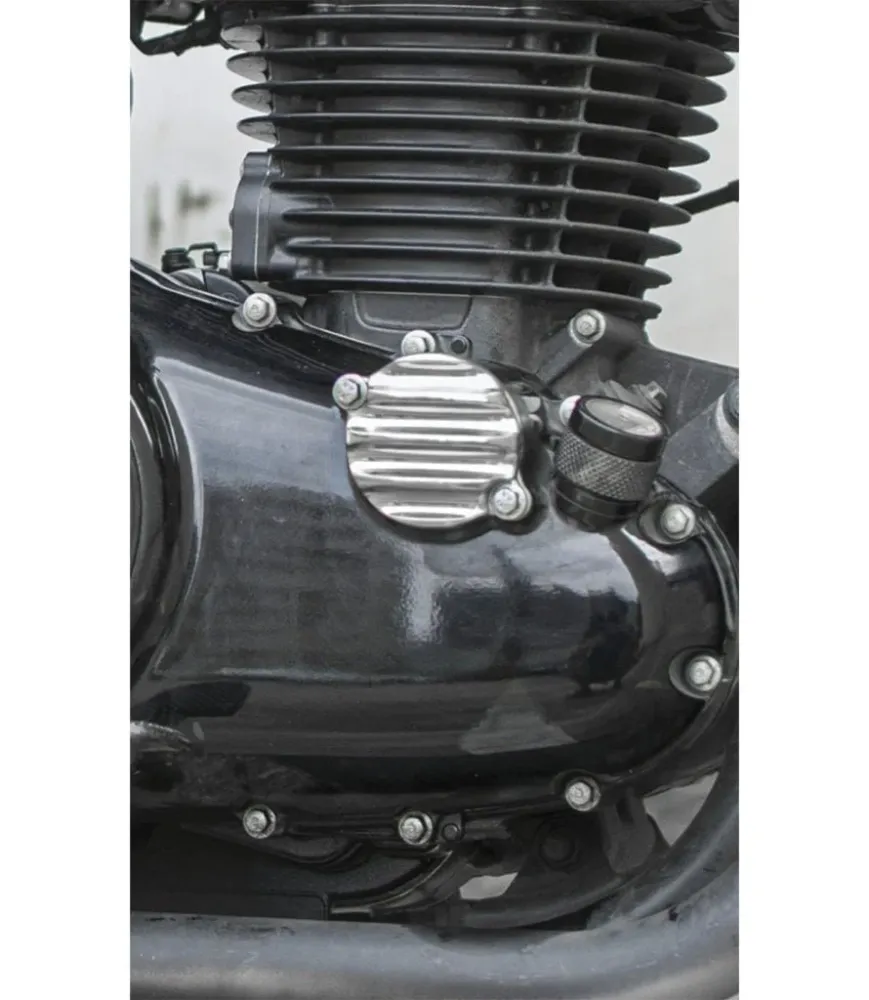 Tampa de Óleo Motor 'Ribbed' Polido para Honda CB350 / GB350