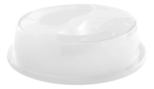 Tampa Para Microondas Transparente 24 Cm Premium Plasvale